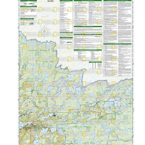 Boundary Waters Canoe Area Wilderness East and West 2-Map Set