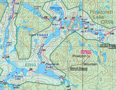 Temagami 4 Northwest & Sturgeon River Map