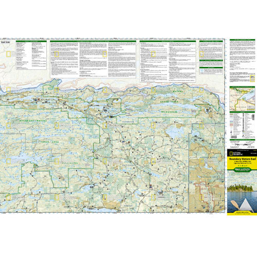 Boundary Waters Canoe Area Wilderness East Map