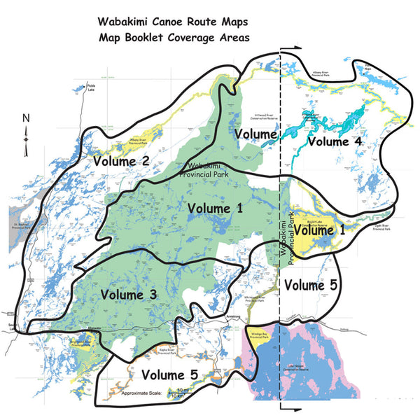 Wabakimi Canoe Route Map Set